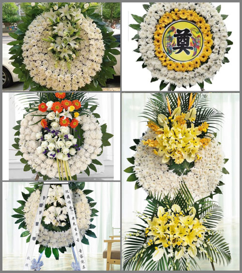 山东青岛胶州市胶莱镇姜家街村花圈速递
