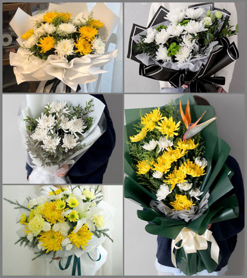 山东青岛胶州市胶莱镇姜家街村白事花束代送